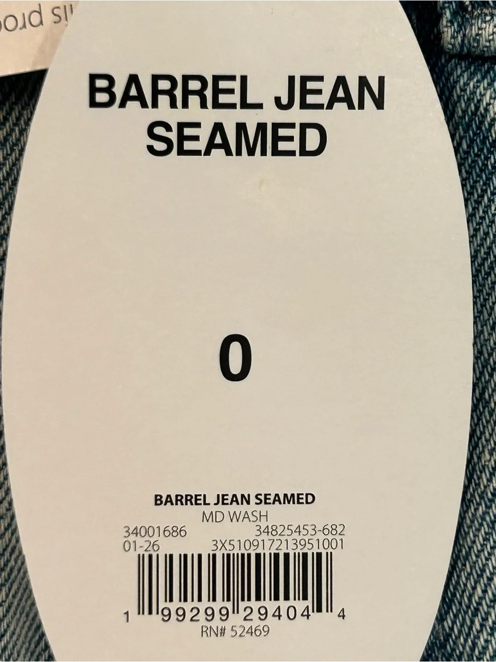 Scoop Baggy Barrel Seamed Light Wash Distressed Wide Leg Women’s Jeans 0 NWT - Picture 8 of 14